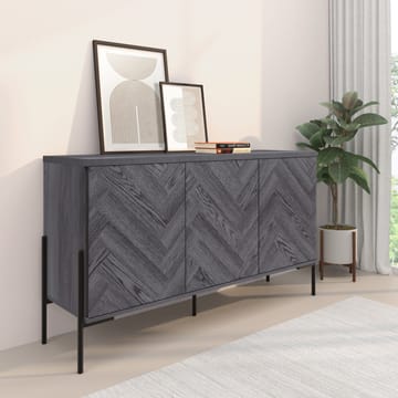 Charlene Skänk 130x75 cm - Grå fiskbensek / grå ek - Förvaring - Förvaringsmöbler - Sideboard & skänk