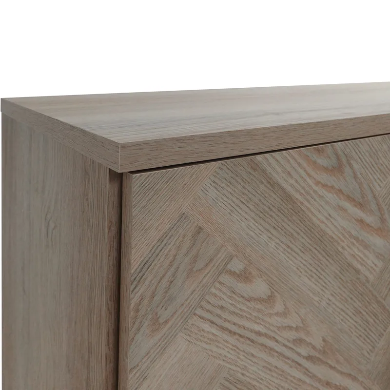 Charlene Skänk 130x75 cm - Naturfärgad fiskbensek / naturek - Förvaring - Förvaringsmöbler - Sideboard & skänk