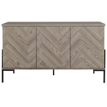 Charlene Skänk 130x75 cm - Naturfärgad fiskbensek / naturek - Förvaring - Förvaringsmöbler - Sideboard & skänk