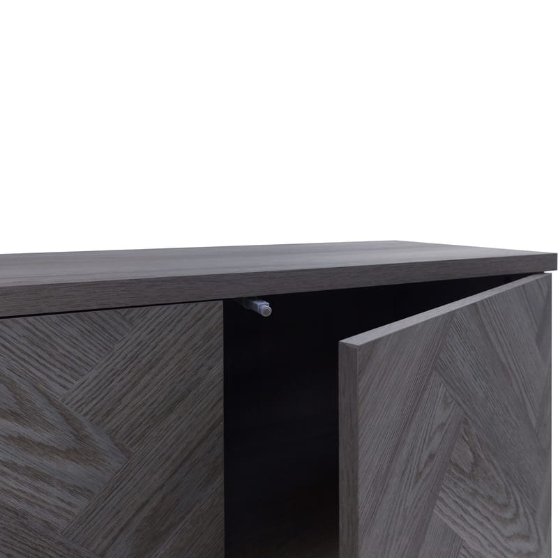 Charlene Skänk 175x75 cm - Grå fiskbensek / grå ek - Förvaring - Förvaringsmöbler - Sideboard & skänk
