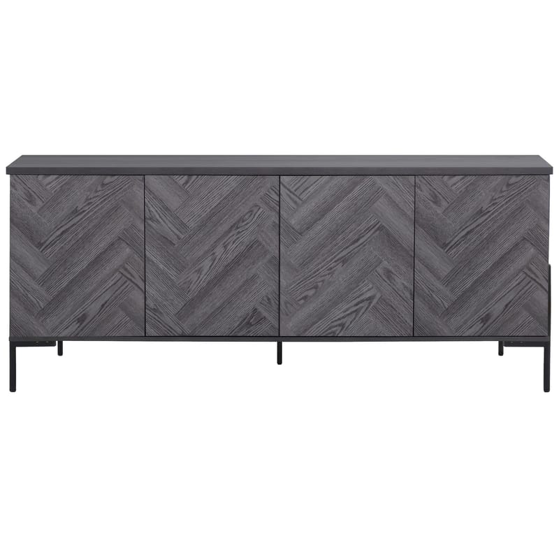 Charlene Skänk 175x75 cm - Grå fiskbensek / grå ek - Förvaring - Förvaringsmöbler - Sideboard & skänk