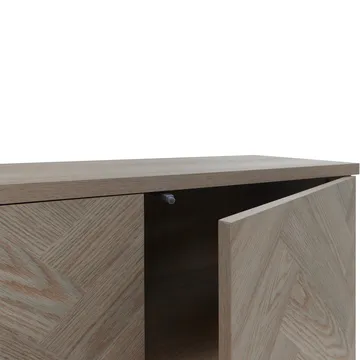 Charlene Skänk 175x75 cm - Naturfärgad fiskbensek / naturek - Förvaring - Förvaringsmöbler - Sideboard & skänk