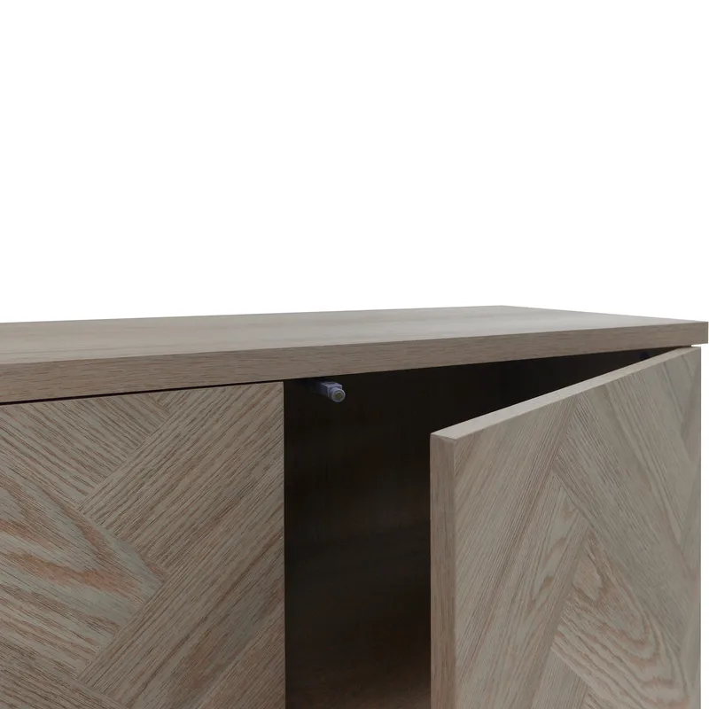 Charlene Skänk 175x75 cm - Naturfärgad fiskbensek / naturek - Förvaring - Förvaringsmöbler - Sideboard & skänk