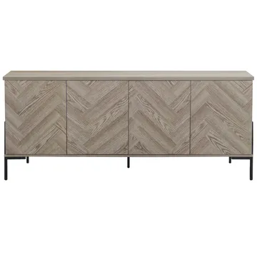 Charlene Skänk 175x75 cm - Naturfärgad fiskbensek / naturek - Förvaring - Förvaringsmöbler - Sideboard & skänk