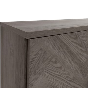 Charlene Skänk 175x75 cm - Vit fiskbensek / vit ek - Förvaring - Förvaringsmöbler - Sideboard & skänk
