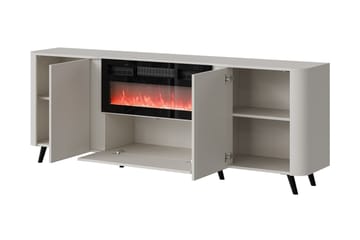 Clement Byrå 200 cm - Svart - Inredning - Kaminer - Kamin utan skorsten - Elkaminer