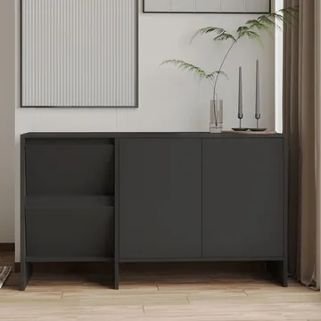 Crala Konsol 130x81,8x44 cm - Antracit - Förvaring - Förvaringsmöbler - Sideboard & skänk
