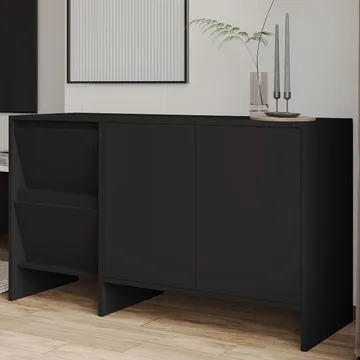 Crala Konsol 130x81,8x44 cm - Svart - Förvaring - Förvaringsmöbler - Sideboard & skänk