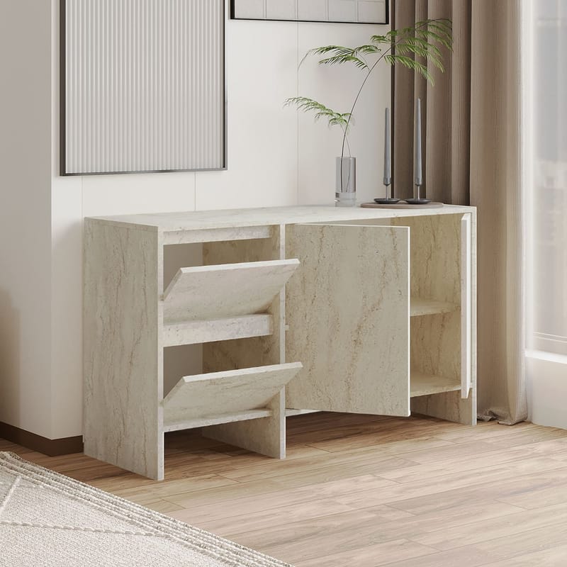 Crala Konsol 130x81,8x44 cm - Travertin - F örvaring - Förvaringsmöbler - Sideboard & skänk