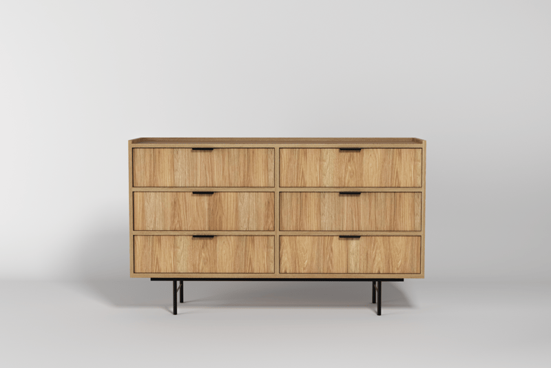 Dravo Byrå 150 cm - Naturlig hickory - Förvaring - Förvaringsmöbler - Byrå