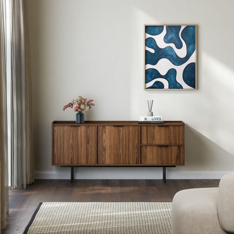 Dravo Skänk 68x150 cm - Warmia valnöt - Förvaring - Förvaringsmöbler - Sideboard & skänk
