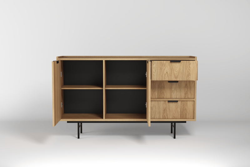 Dravo Skänk 90x150 cm - Naturlig hickory - Förvaring - Förvaringsmöbler - Sideboard & skänk