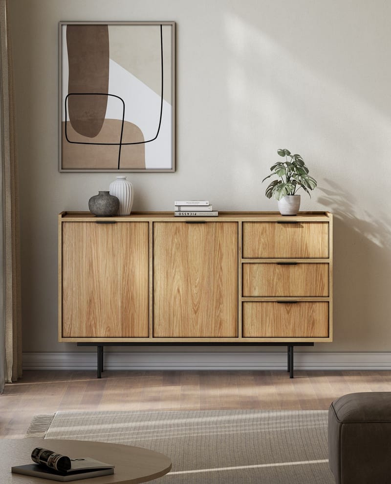 Dravo Skänk 90x150 cm - Naturlig hickory - Förvaring - Förvaringsmöbler - Sideboard & skänk