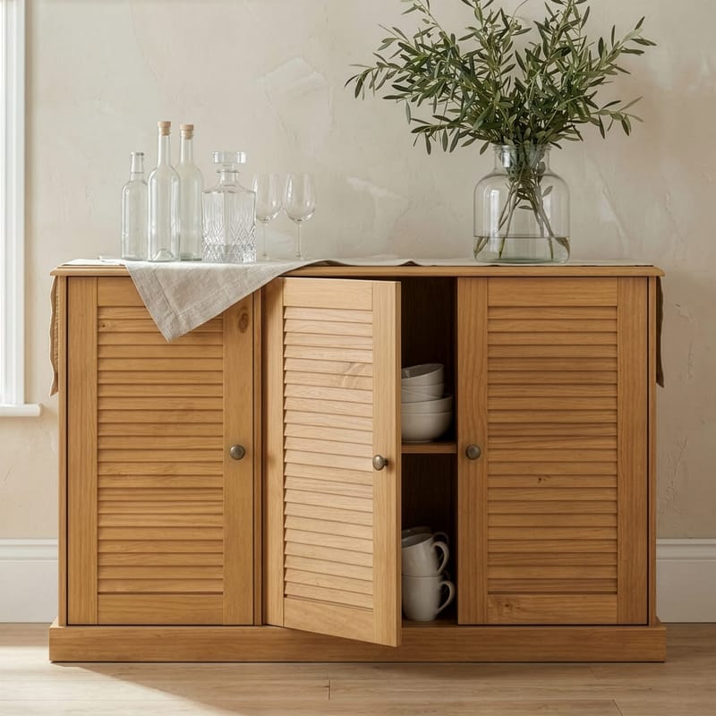 Edith Skänk 125x80 cm i Trä - Brun - Förvaring - Förvaringsmöbler - Sideboard & skänk
