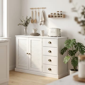 Edith Skänk 125x80 cm i Trä - Vit - Förvaring - Förvaringsmöbler - Sideboard & skänk