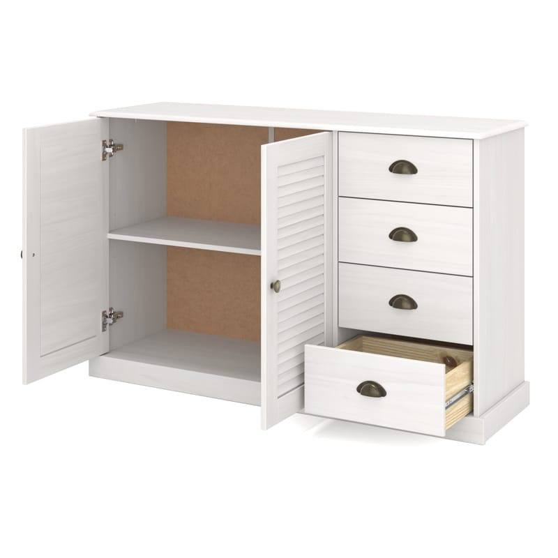 Edith Skänk 125x80 cm i Trä - Vit - Förvaring - Förvaringsmöbler - Sideboard & skänk