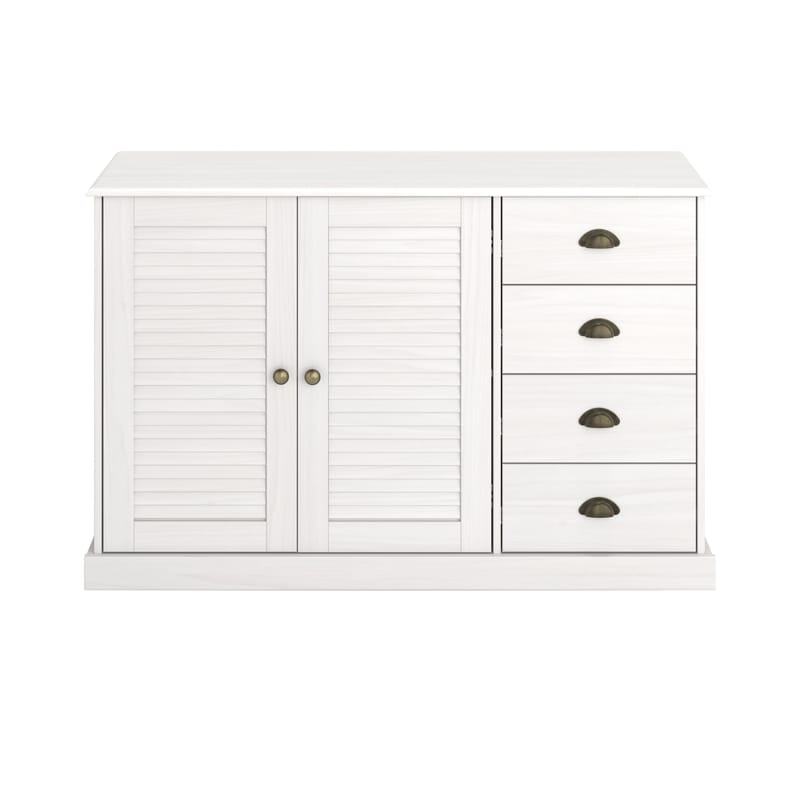 Edith Skänk 125x80 cm i Trä - Vit - Förvaring - Förvaringsmöbler - Sideboard & skänk