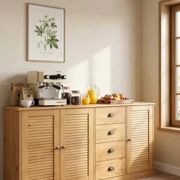 Edith Skänk 166x80 cm - Betsad/vaxad - Förvaring - Förvaringsmöbler - Sideboard & skänk
