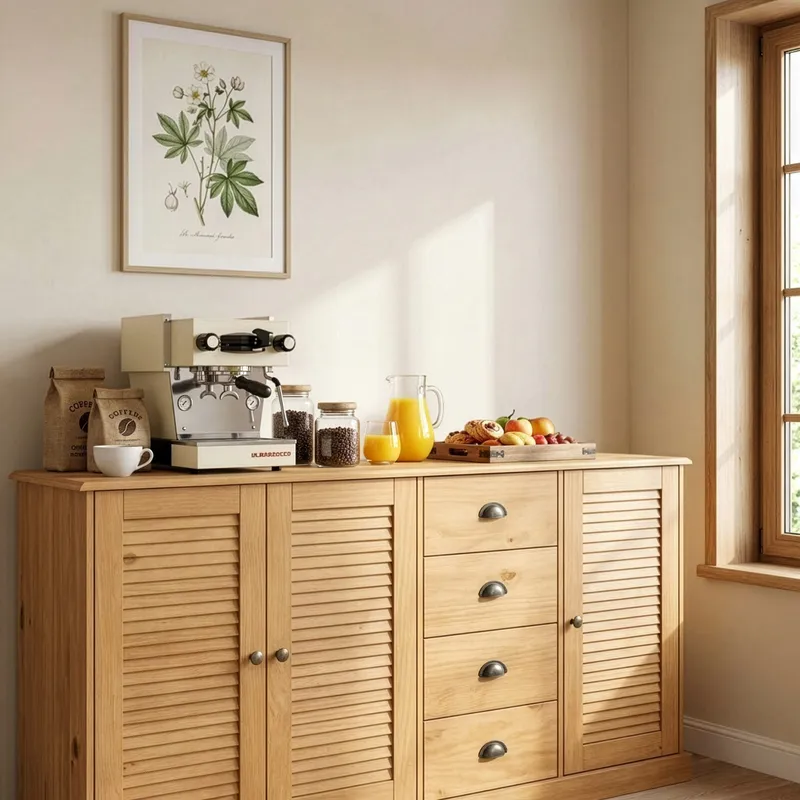 Edith Skänk 166x80 cm - Betsad/vaxad - Förvaring - Förvaringsmöbler - Sideboard & skänk