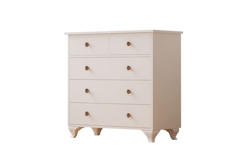 Elyra Hörnbyrå 90 cm, Matt Vit