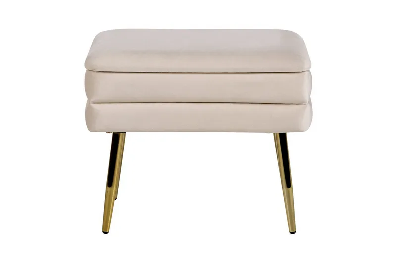 Förvaringsbänk Odessa Beige/guld - Beige/guld - Förvaring - Förvaringsmöbler - Förvaringskista