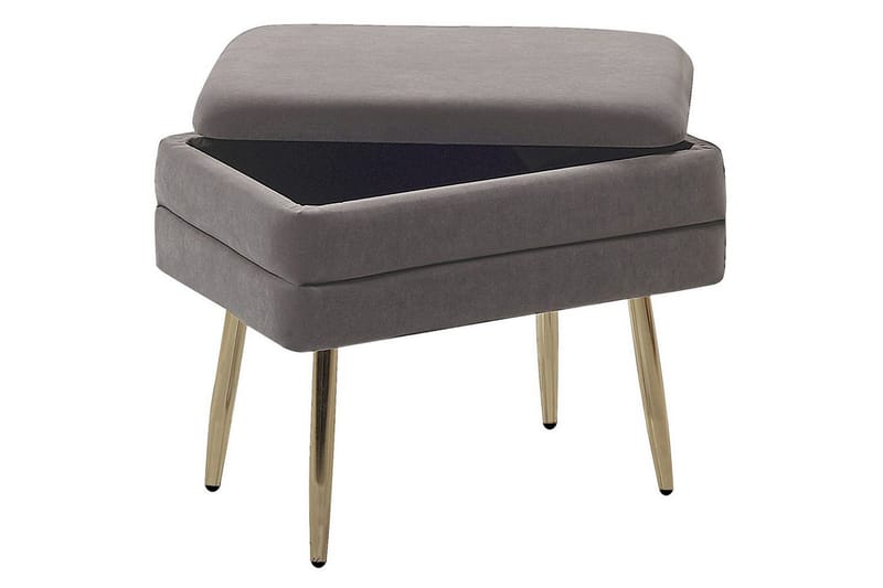 Förvaringsbänk Odessa Grå/guld - Grå/guld - Förvaring - Förvaringsmöbler - Förvaringskista