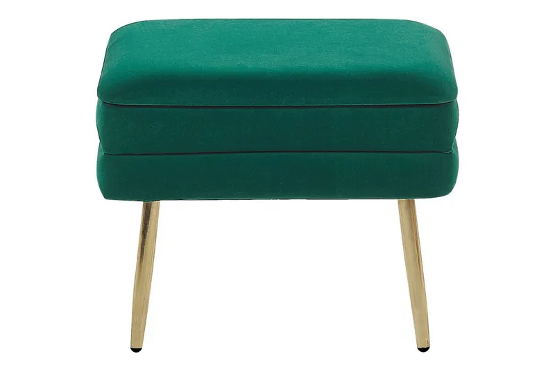 Förvaringsbänk Odessa Grön/guld - Grön/guld - Förvaring - Förvaringsmöbler - Förvaringskista