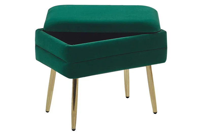 Förvaringsbänk Odessa Grön/guld - Grön/guld - Förvaring - Förvaringsmöbler - Förvaringskista