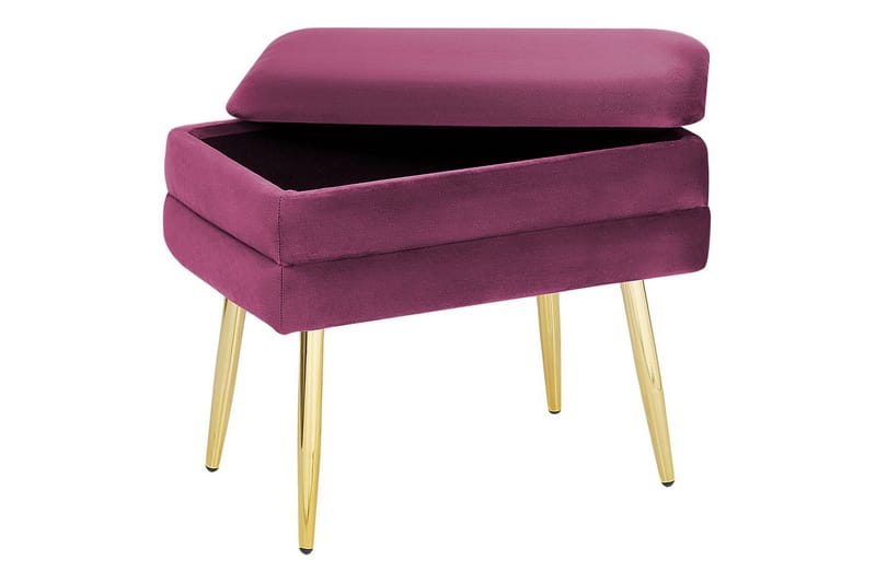 Förvaringsbänk Odessa Rött/guld - Rött/guld - Förvaring - Förvaringsmöbler - Förvaringskista