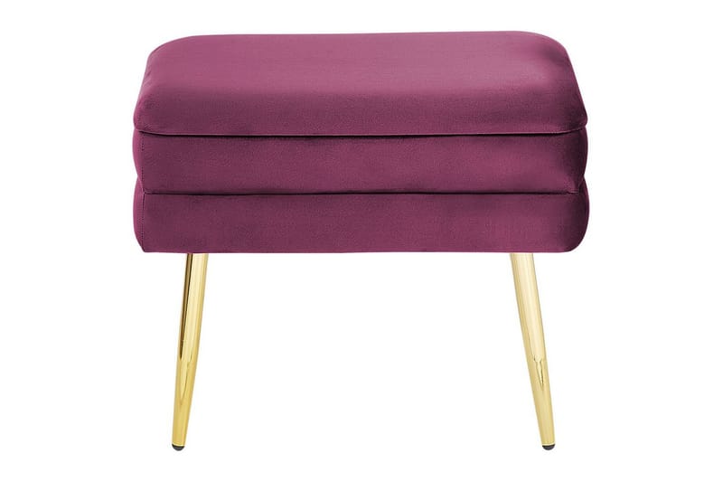 Förvaringsbänk Odessa Rött/guld - Rött/guld - Förvaring - Förvaringsmöbler - Förvaringskista