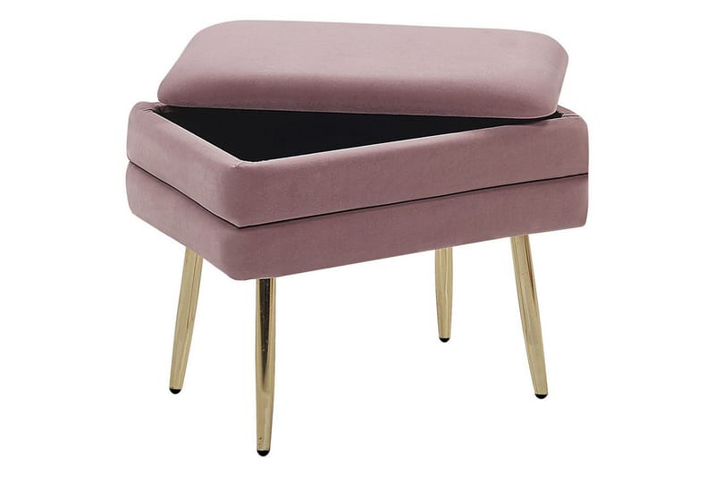 Förvaringsbänk Odessa Rosa/guld - Rosa/guld - Förvaring - Förvaringsmöbler - Förvaringskista