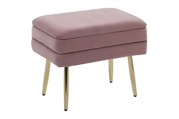 Förvaringsbänk Odessa Rosa/guld