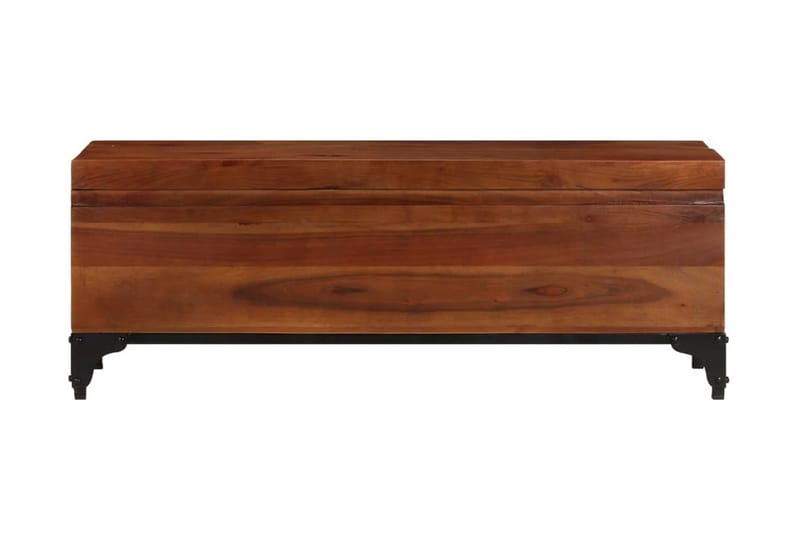 Förvaringskista 110x35x41 cm massivt akaciaträ - Brun - Förvaringskista