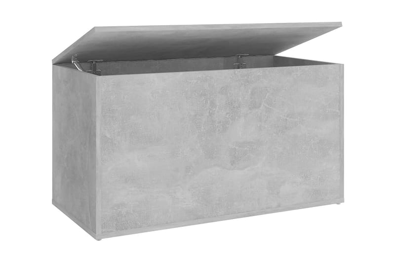 Förvaringskista betonggrå 84x42x46 cm spånskiva - Betonggrå - Förvaringskista