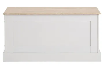 Dareia Förvaringskista 90 cm - Vit/Brun - Förvaring - Förvaringsmöbler - Förvaringskista
