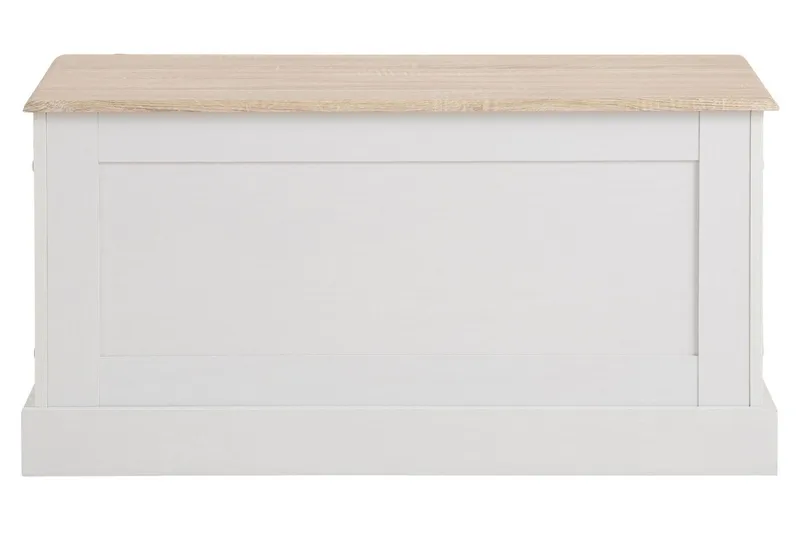 Dareia Förvaringskista 90 cm - Vit/Brun - Förvaring - Förvaringsmöbler - Förvaringskista