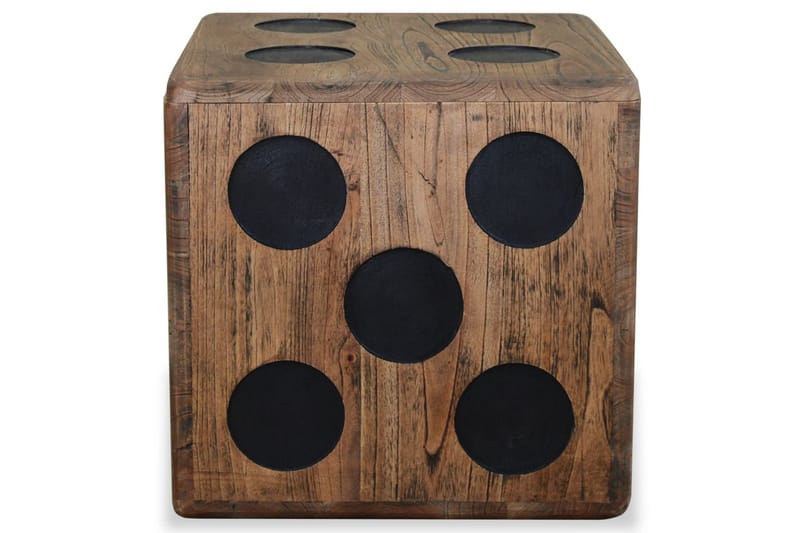 Förvaringsbox mindi-trä 40x40x40 cm tärningsdesign - Brun - Förvaring - Förvaringsmöbler - Förvaringskista