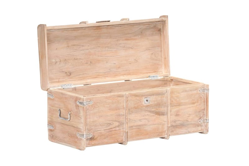 Förvaringskista 90x40x40 cm massivt akaciaträ - Brun - Förvaring - Förvaringsmöbler - Förvaringskista