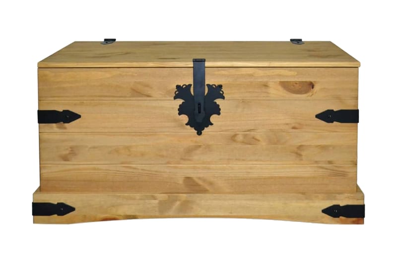Förvaringskista mexikansk Coronastil furu 91x49,5x47 cm - Brun - Förvaring - Förvaringsmöbler - Förvaringskista