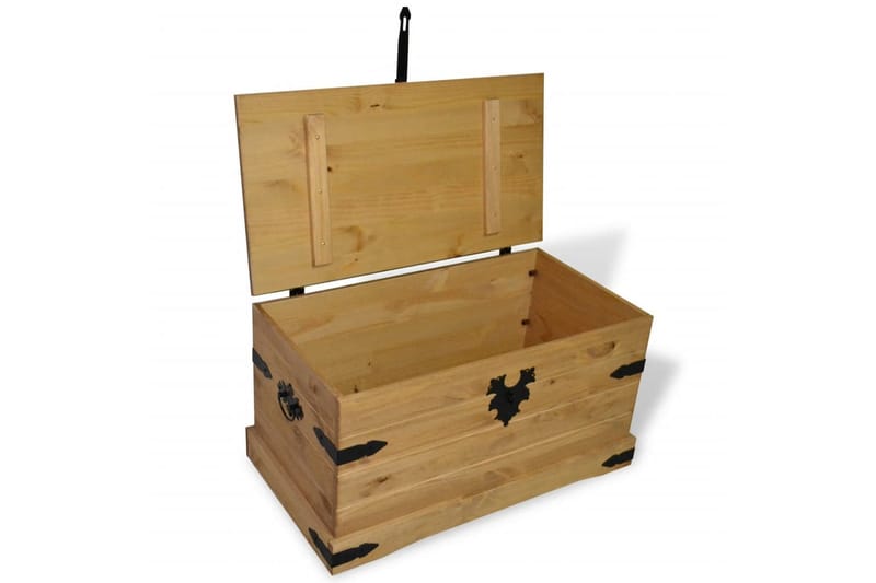 Förvaringskista mexikansk Coronastil furu 91x49,5x47 cm - Brun - Förvaring - Förvaringsmöbler - Förvaringskista