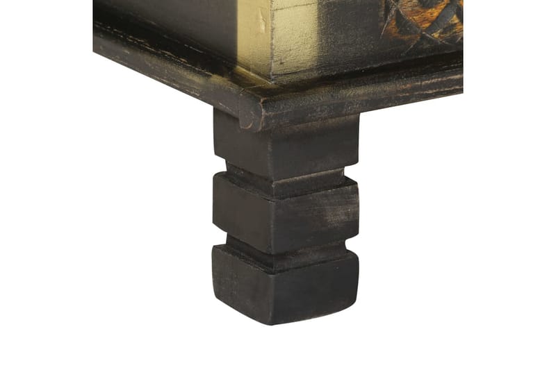Förvaringskista svart 80x40x45 cm massivt mangoträ - Svart - Förvaring - Förvaringsmöbler - Förvaringskista