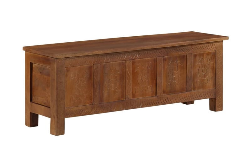 Förvaringslåda 110x30x40 cm massivt mangoträ - Brun - Förvaring - Förvaringsmöbler - Förvaringskista