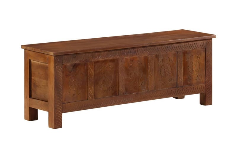 Förvaringslåda 110x30x40 cm massivt mangoträ - Brun - Förvaring - Förvaringsmöbler - Förvaringskista