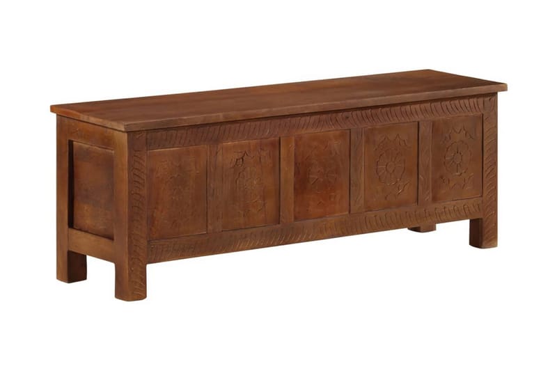 Förvaringslåda 110x30x40 cm massivt mangoträ - Brun - Förvaring - Förvaringsmöbler - Förvaringskista