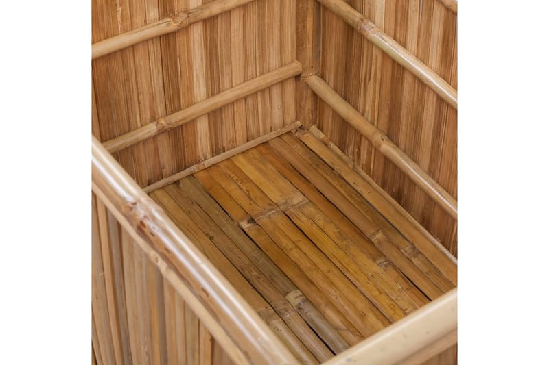 Förvaringslådor i bambu 3 st - Brun - Förvaringskista