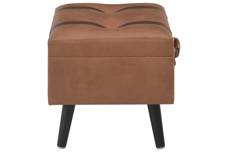 Förvaringspall 40 cm brun konstläder - Brun - Förvaring - Förvaringsmöbler - Förvaringskista