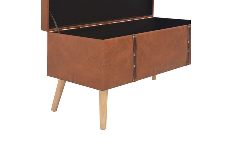 Förvaringspallar 3 st beige konstläder - Brun - Förvaring - Förvaringsmöbler - Förvaringskista