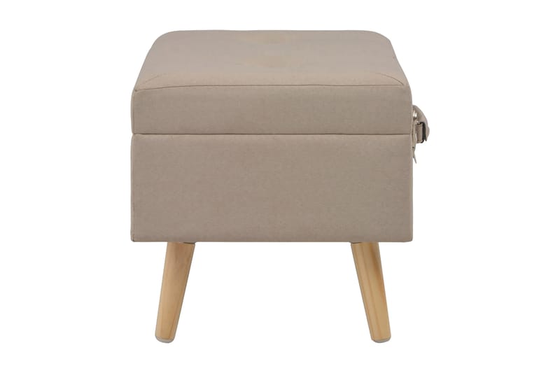 Förvaringspallar 3 st beige tyg - Beige - Förvaring - Förvaringsmöbler - Förvaringskista