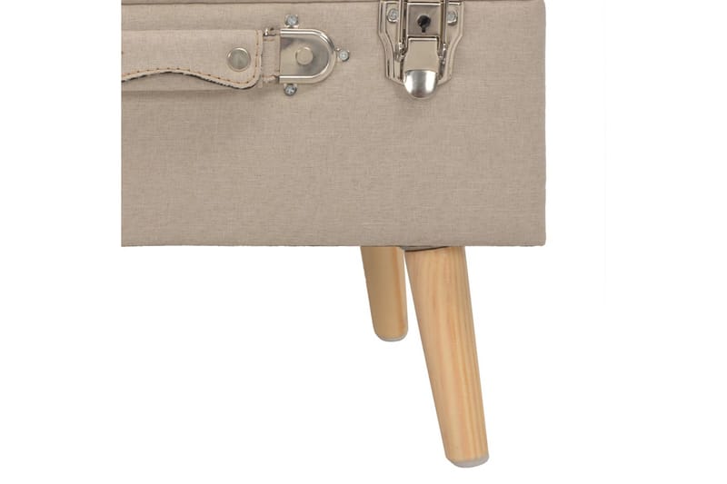 Förvaringspallar 3 st beige tyg - Beige - Förvaring - Förvaringsmöbler - Förvaringskista