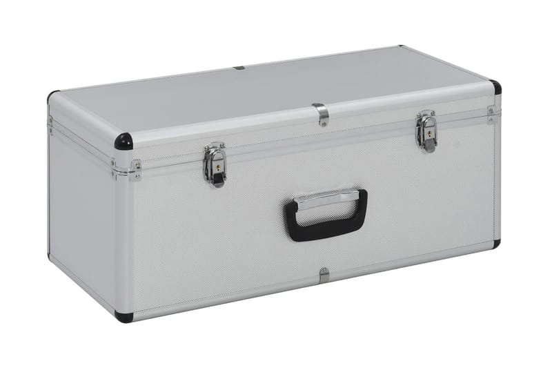 Förvaringsväskor 2 st silver aluminium - Silver - Förvaring - Förvaringsmöbler - Förvaringskista